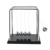 Newton cradle XL - Deluxe Uitvoering - Houten Voet en Metalen Frame - Ballanceerballen