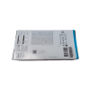 Achterkant van een doos Nitrile Gloves maat L