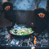 The Windmill leren BBQ handschoenen
