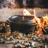 Bbq pan in vuur