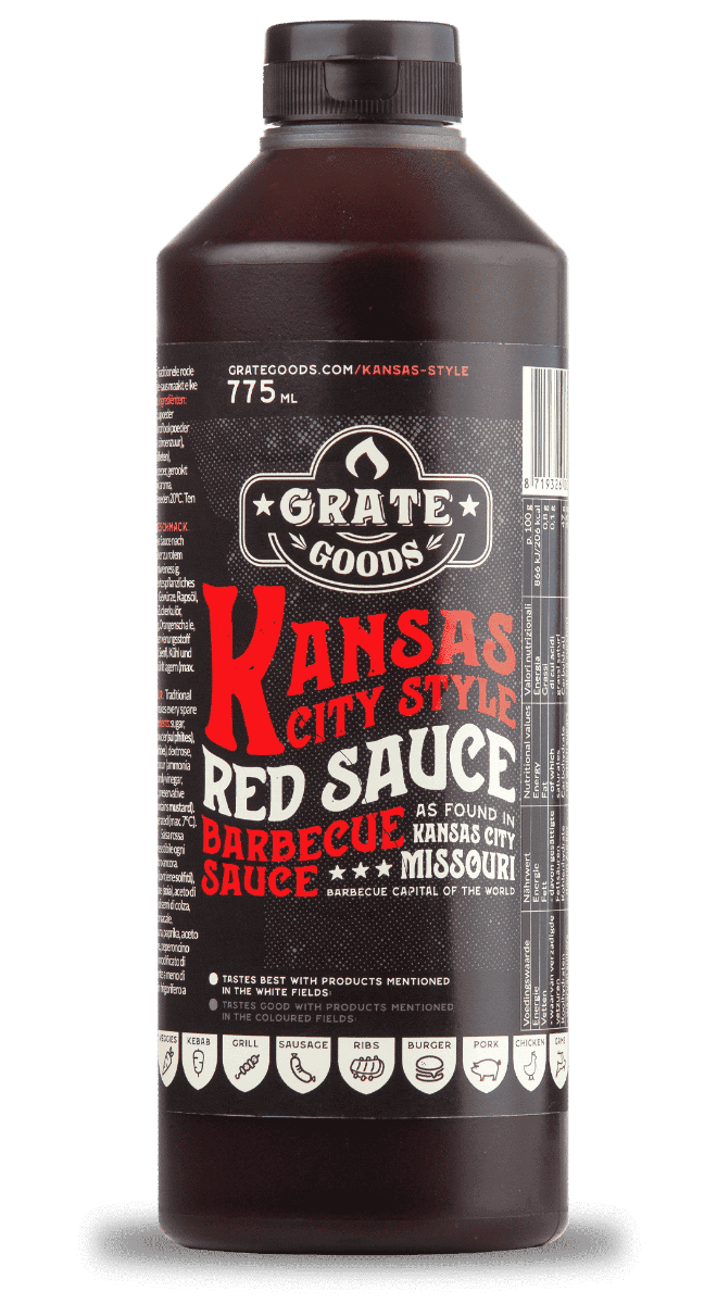 Kansas City Red Barbecue Sauce - 265ml - Klassieke Dikke en Zoete Saus