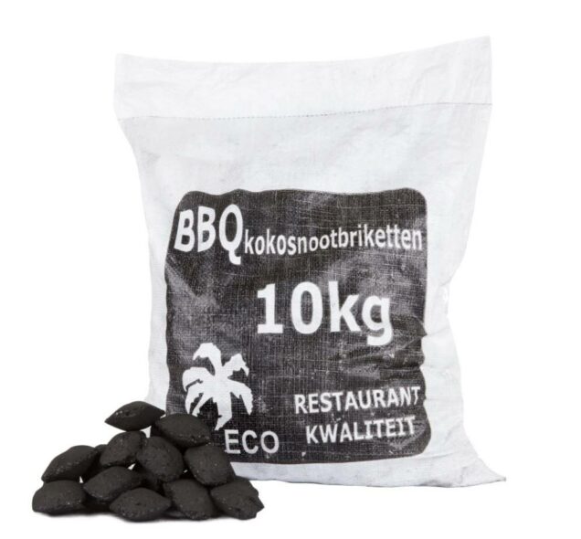Kokosbriketten 10kg | Duurzaam en Langbrandend | Perfect voor BBQ en Grill